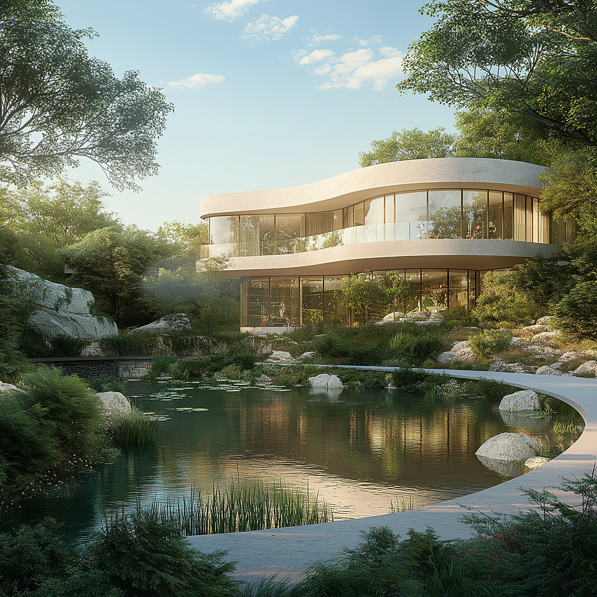 Regenerative buildings are in harmony with nature...