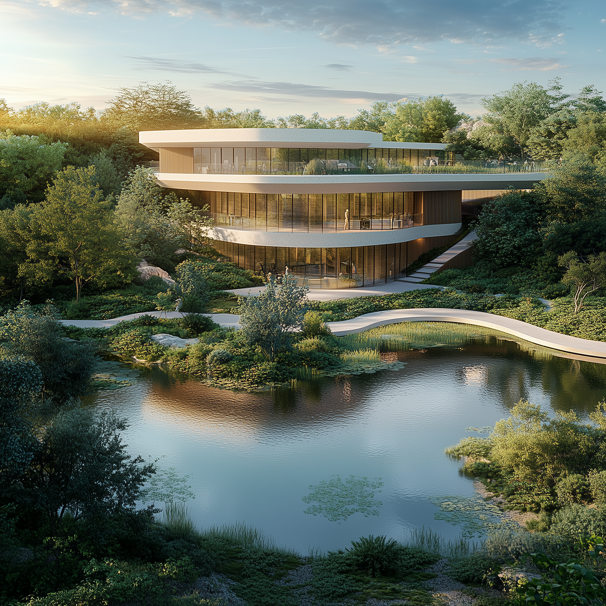 Abundancia regenerative community aerial view